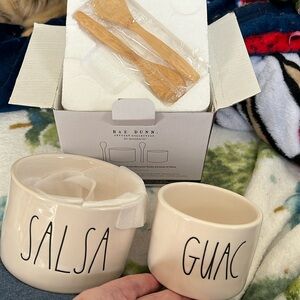 Rae Dunn Guac and Salsa Bowl Set